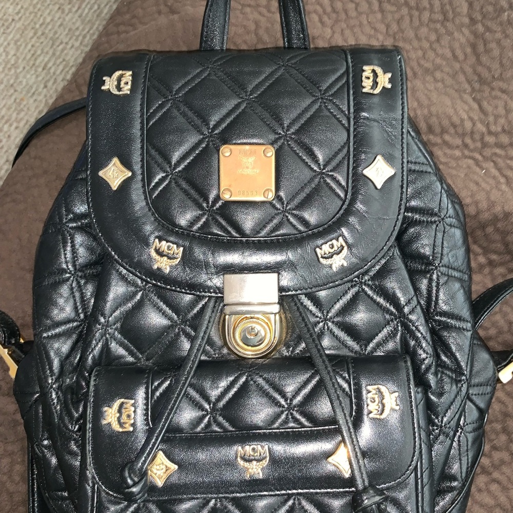 Mcm Leather Backpack